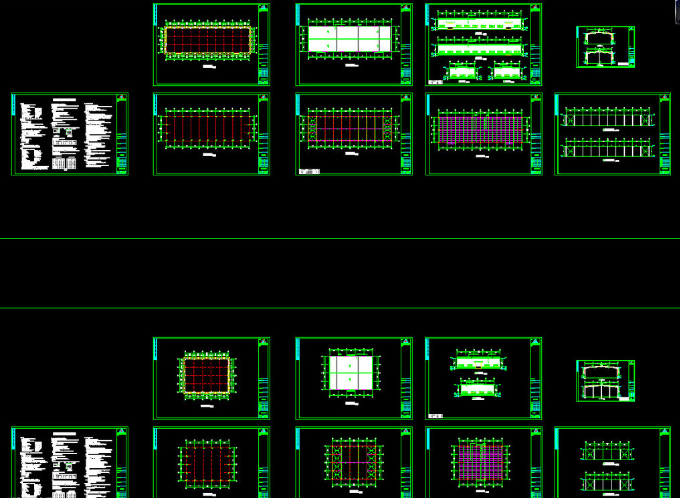永康钢结构厂房图纸